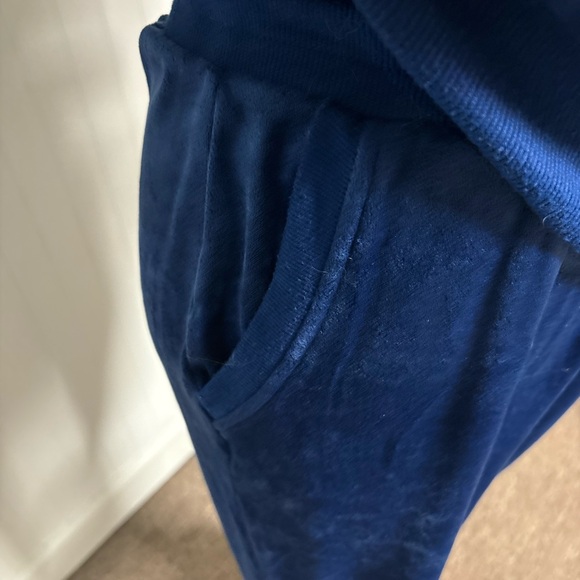 Felina Women's Navy Velour Track Suit - Picture 4 of 6